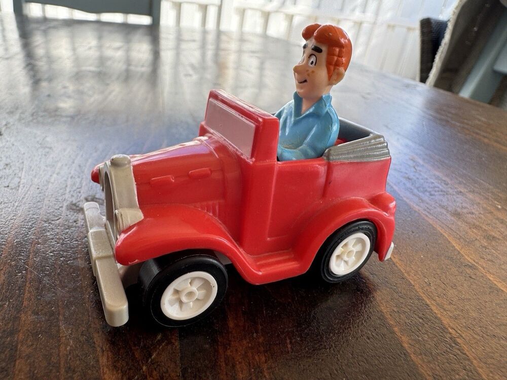 1991 Archie Comics Burger King Kids Club Toy Car Archie Andrews Red Convertible